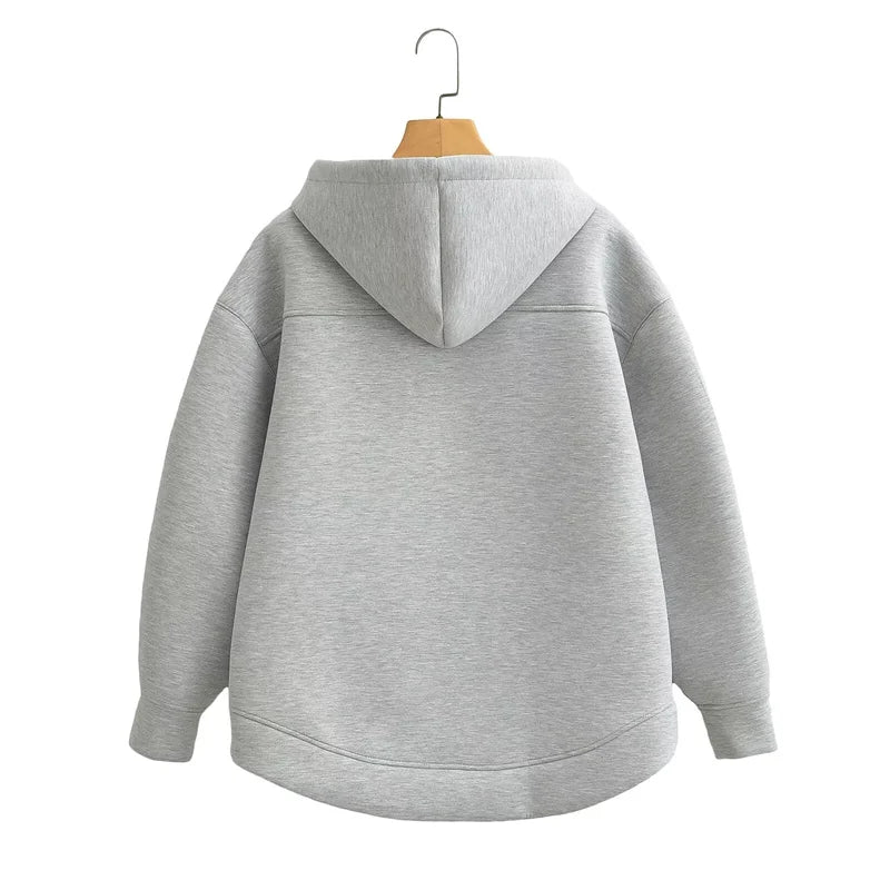 KEYANKETIAN Winter New Women's Zipper Hoodie High Street Unisex style