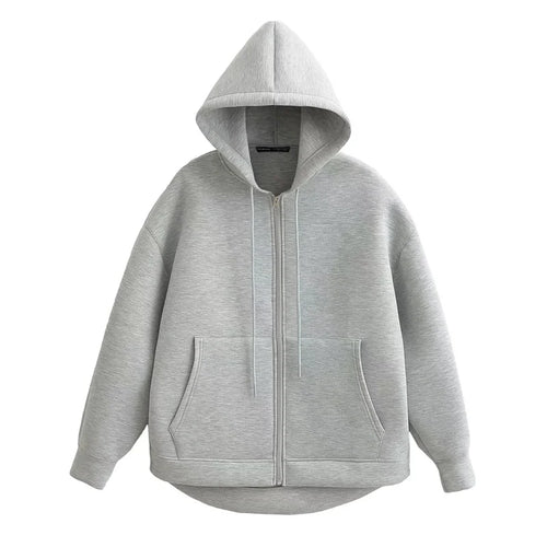 KEYANKETIAN Winter New Women's Zipper Hoodie High Street Unisex style